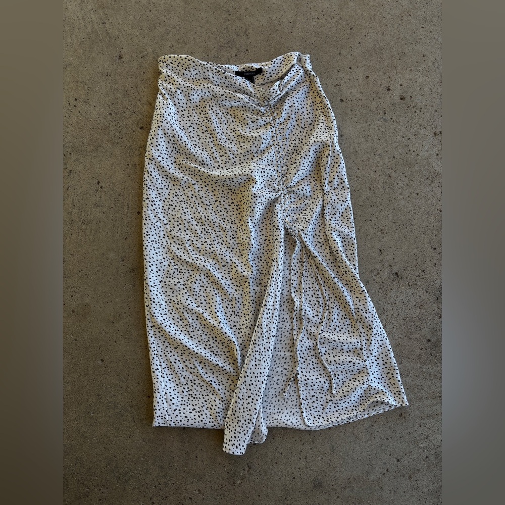 Forever 21 Black and White Polka Dot Maxi Skirt